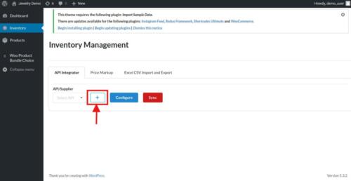 Add more API button