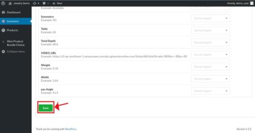 Edit field configure and then save